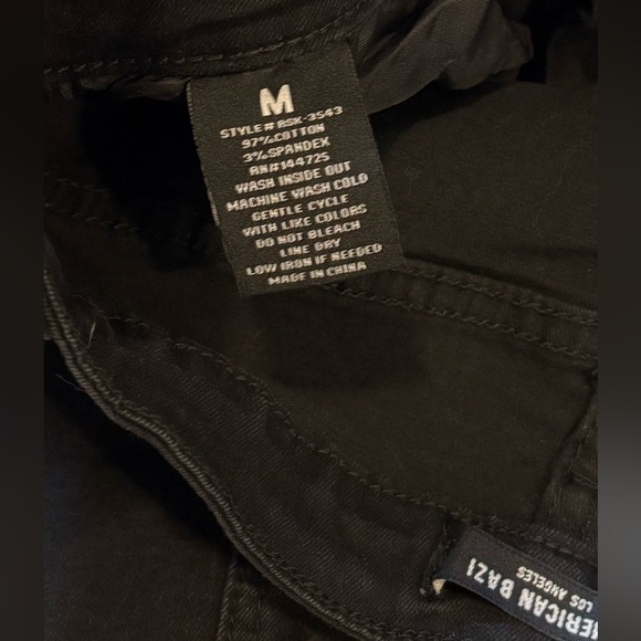 American Bazi Y2K Grunge Gold Fringe Studded Western Black Mini Skirt - Picture 6 of 7